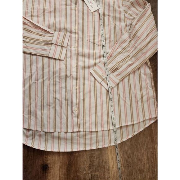 NWT Vineyard Vines womens Eleanor stripe button up shirt woven poplin size med - Picture 3 of 7